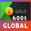 Razer Gold GLOBAL USD 600$ loaded account