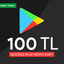 100 TRY Google Play Gift Card Turkey