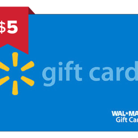walmart 5$ gift card Usa