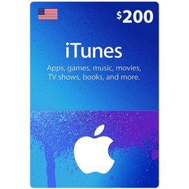iTunes Gift Card - 200$ USD