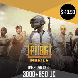 3850 UC PUBG MOBILE GLOBAL STOREABLE