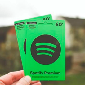 Spotify gift card for one year