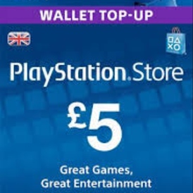 PlayStation Network Card 5 GBP pound UK psn c