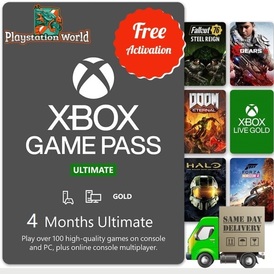 🚀Xbox Game Pass Ultimate 4 Month (New Accou)