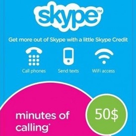 $50 Skype Voucher Original
