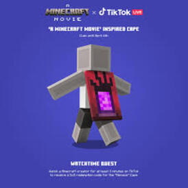 MINECRAFT TIKTOK CAPE ! MENACE CAPE ! KEY !