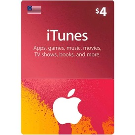 iTunes 4$ Gift Card (US)
