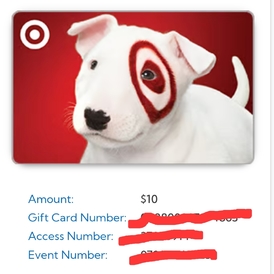 Target Gift Card - $10 USD