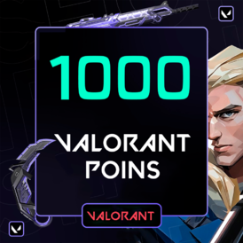 Valorant - 10$ / 1000 VP - Stockable Gift Car