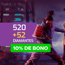 Free Fire 520+52 Diamonds Pins (Garena) LATAM