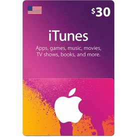iTunes Gift Cards US 30$