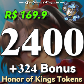 Honor of Kings 2400 Tokens top up via UID