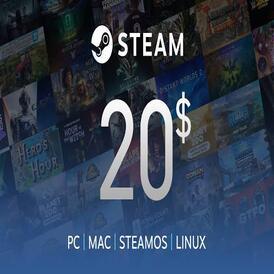 Steam 20$ wallet Recharge