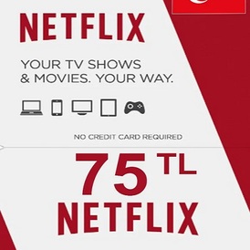 Netflix Gift Card 75 TL (Turkey)