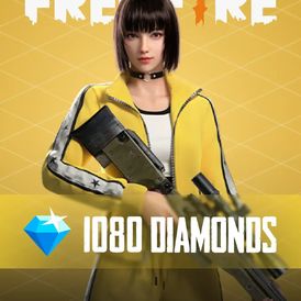 Garena Free Fire 1080+108 Diamonds(Stockable)