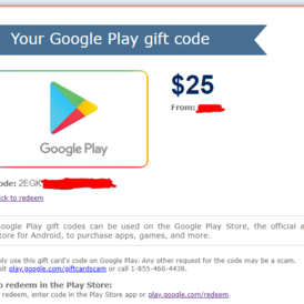 Google Gift Card 25$ (USA only)