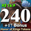 Honor of Kings 240 Tokens top up via UID