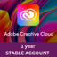 Adobe creative cloud 1 year 🌷Stable Account 🌷