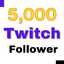 5000 Twitch Follower Real Active