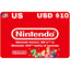 Nintendo eShop US USD $10 Gift Card Stockable
