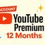 YouTube Premium 12 Months Individual Account