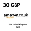 Amazon UK 30 GBP Storable Card