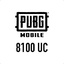 PUBG 8100 UC (Global)