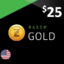 Razer Gold 25 USD gift card 25$ US