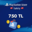 PlayStation TR Network PSN 750 TL TRY