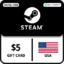 Steam Wallet Gift Card $5 USD (USA)