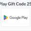 Google play gift card 25.00 USD