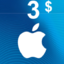iTunes & App Store  3$ - 3 USD - Stockable