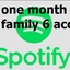 Spotify 1 Month Premium Family 6 accounts