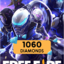 Free Fire  1060 💎by Account