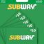 Subway E-giftcard 50$
