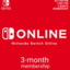 Nintendo Switch Online - 3 Months -  Europe