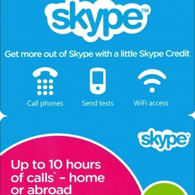 10 £ Skype Original Voucher  50% OFF