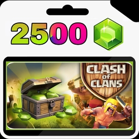 Clash OF Clans 2500 Gems (LOGIN INFO REQUIRE)