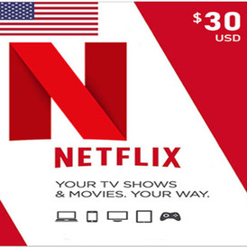 Netflix Gift Card $30 - USA Stackable