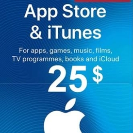 ITunes Gift Card 25 $ (USA) Stockable