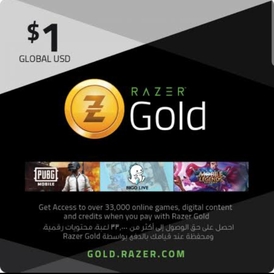 Razer Gold GLOBAL  PIN  - 1 $ stockable