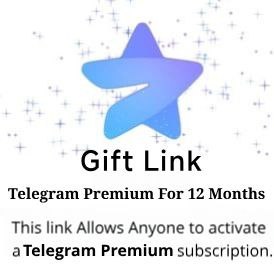 Telegram Premium 12Months(Gift Link) Storable