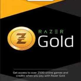 Razer Gold 50$ USD global stockable pin