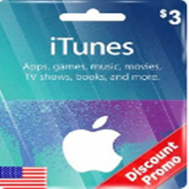 iTunes Gift Card - 3 USD - USA Version