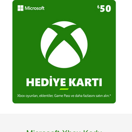 Xbox 50 TL TRY Gift Card Turkey