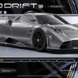 PAGANI CAR grey PUBG CARD