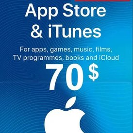ITunes Gift Card 70 USD (USA Version)