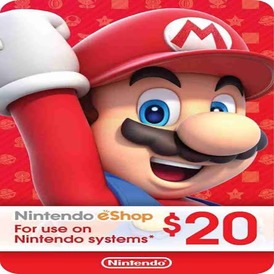 Nintendo Gift Card USA 20$