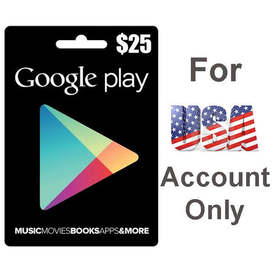 Google Play $25 USD (US ONLY)