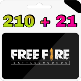 Free Fire 210+21 Diamonds(Garena)For WMZ